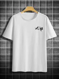 Retro Loose-fit Short-sleeve Printed T-shirt