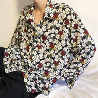 Hong Kong Style Vintage Floral Shirt Men