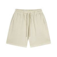 Washed Bi Pattern Dyed Vintage Terry Men's Sports Pure Cotton Shorts