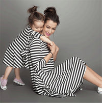 Family Clothing Matching Mother And Daughter Clothes Striped Dresses