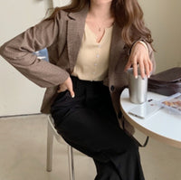 Temperament Suit Jacket Female Korean Style British Style