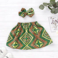 Ethnic printed girl skirt