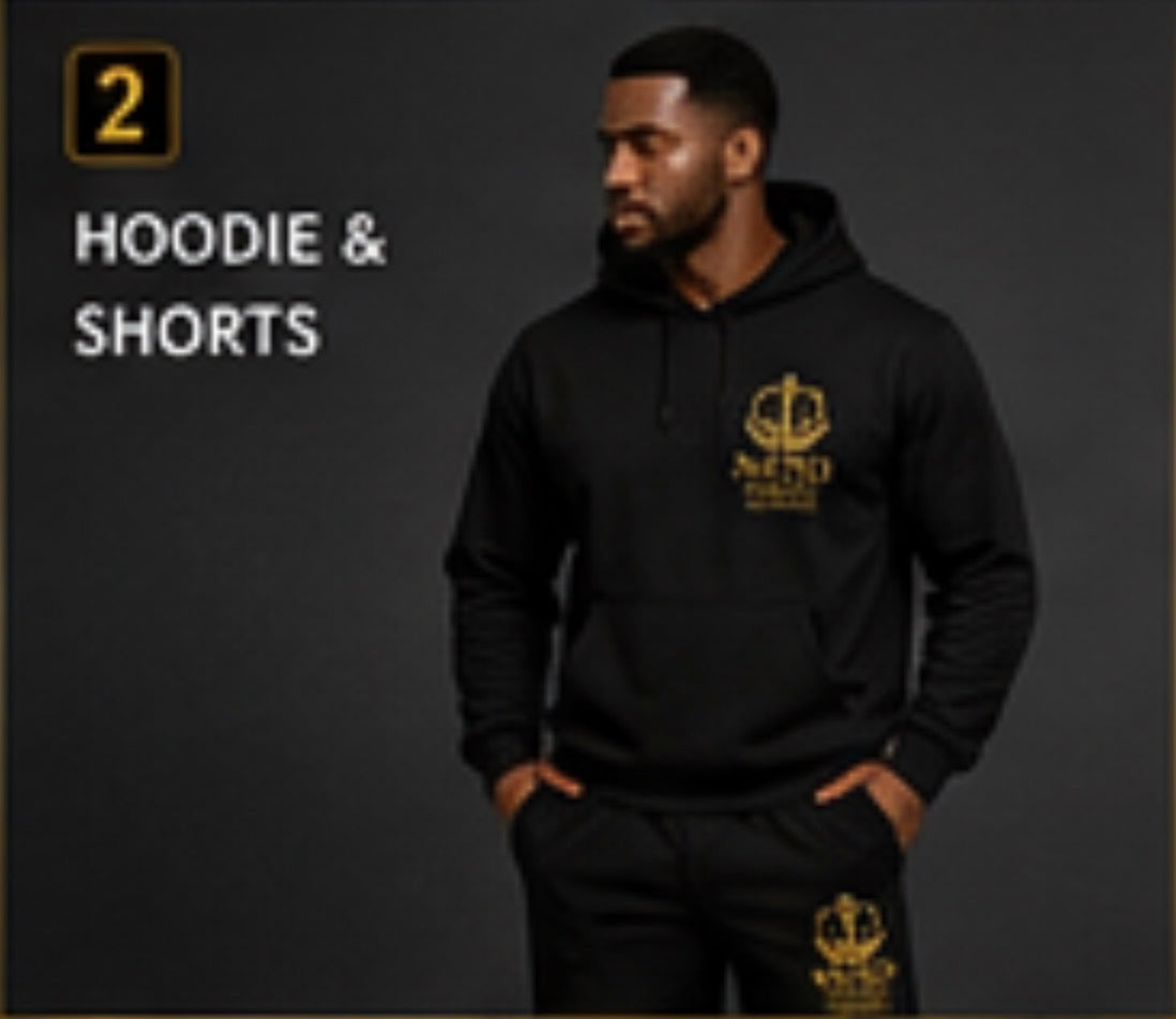 NUBO Men's Hoodie & Shorts Set