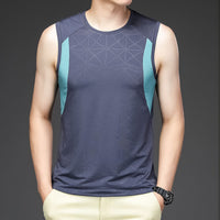 Fashion Thin Personality Ice Silk Vest Men