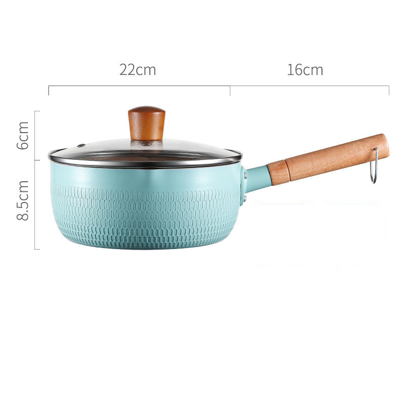 Home Kitchen Non-stick Koping Instant Noodle Stone Baby Boiled Hot Milk Supplement Soup Pot