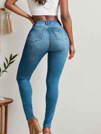 Four Season Versatile Tight Jeans, High Elasticity Slim Fit Comfortable And Fashionable, Classic Solid Color Design, Suitable For Both Casual And Formal Wear, Women's Jeans And Clothing