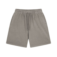 Washed Bi Pattern Dyed Vintage Terry Men's Sports Pure Cotton Shorts