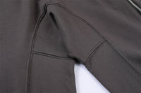 Men's Solid Color Zipper Side Slit Shorts