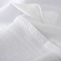 White Bottoming Shirt Top Western Style Loose Letter Style