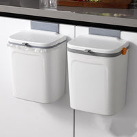 Wall-mounted Toilet Special Paper Basket Household Kitchen Waste Dry And Wet Trash Can