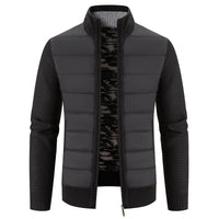 Men's Cardigan Sweater Stand Collar Sweater Coat
