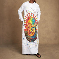 Ethnic Style Men Long Shirt Casual