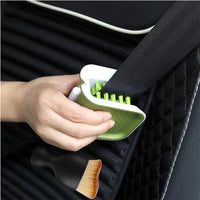U-Shaped Cleaning Brush,Multi-Purpose Car Seat Belt Cleaning Brush Double-Sided U-Shaped Folding Interior Seat Belt Cleaning Tool