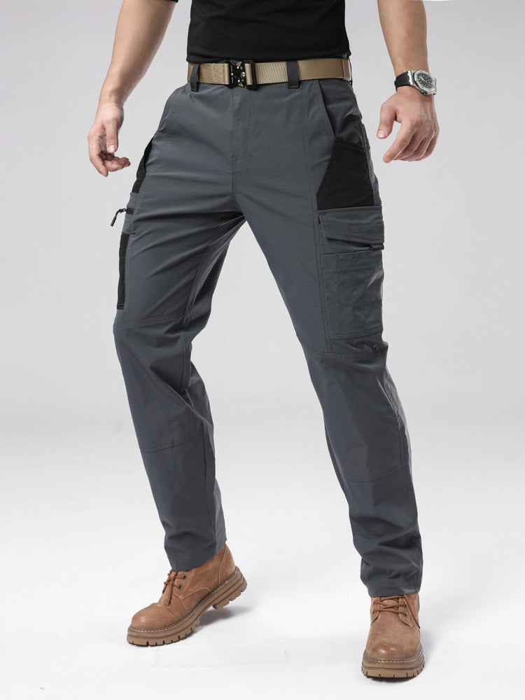 Men's Outdoor Loose Casual Pants Overalls Windproof Waterproof