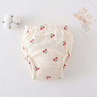 Korean Style Cotton Baby Training Learning Gauze Diaper Pants