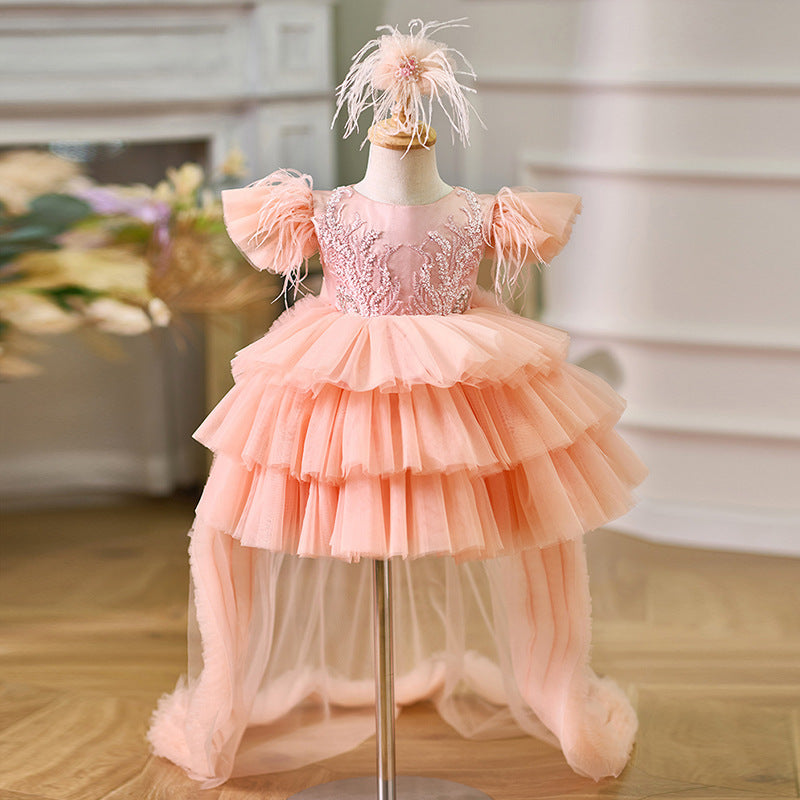 Girls Fashion Personality Small Trailing Cake Dress