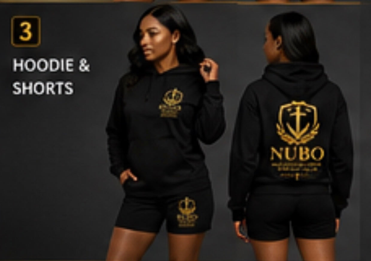 Woman hoodie & shorts