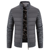 Men's Cardigan Sweater Stand Collar Sweater Coat