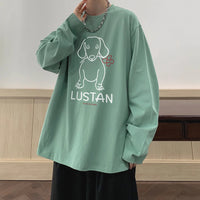 Cartoon Puppy Printed Long Sleeve T-shirt
