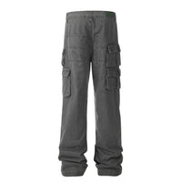 Mechanical Style Tactical Multi-pocket Jeans Men
