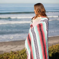 Geometric tassel style blanket