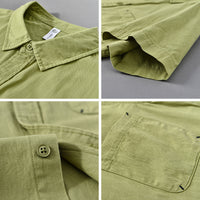 Summer Men's Casual Short-sleeved Cotton Shirt