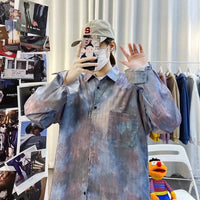 Hong Kong Style Vintage Floral Shirt Men