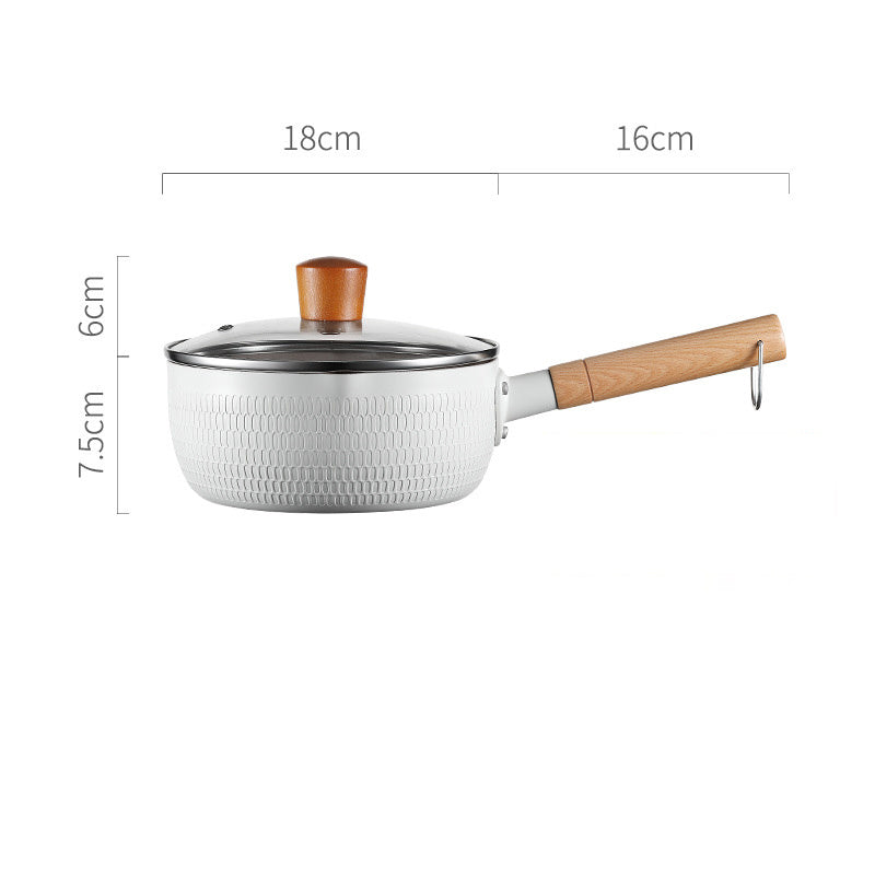 Home Kitchen Non-stick Koping Instant Noodle Stone Baby Boiled Hot Milk Supplement Soup Pot