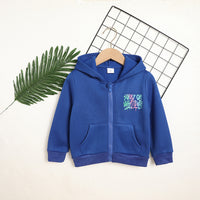 Toddler Girl Zip Up Hoodie Jacket Sorry Or Whatever Letter Print Long Sleeve Sweatshirt Kids Hooded Jacket