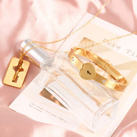 Men And Women Couple Love Lock Alloy Bracelet