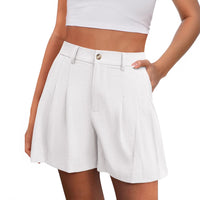 Urban-style Chic Womens High-waisted Casual Shorts