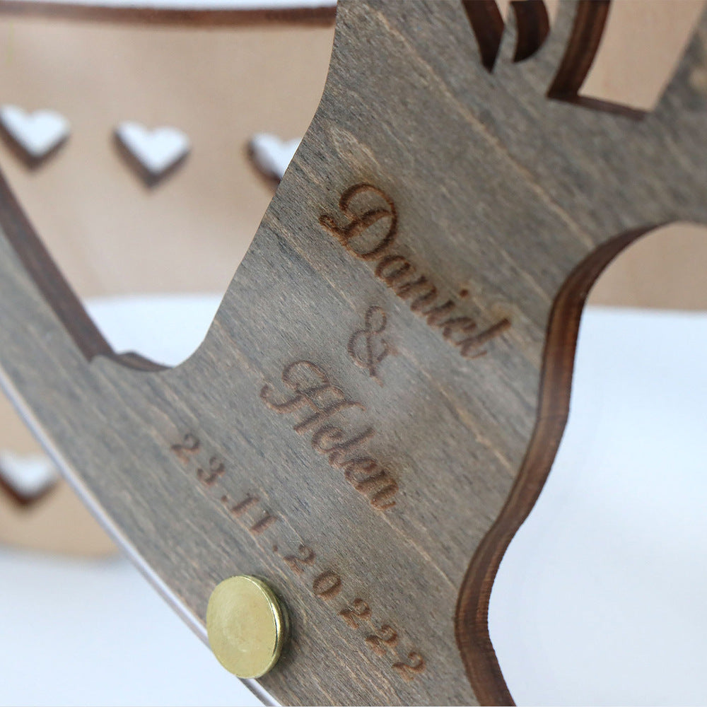 Custom Round Wedding Guest Bookmarks