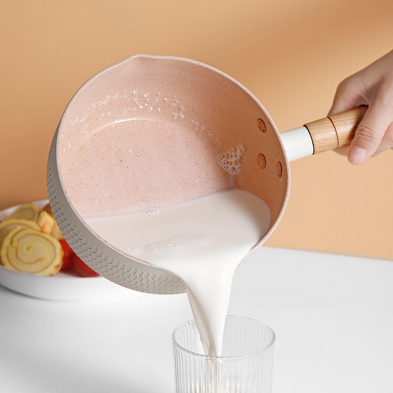 Home Kitchen Non-stick Koping Instant Noodle Stone Baby Boiled Hot Milk Supplement Soup Pot