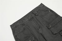 Mechanical Style Tactical Multi-pocket Jeans Men