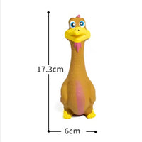 US LOCAL STOCK Hiphoppet New Latex Interactive Dog Chew Toys Cute Duck Shape Squeaky Pet Dog Interactive Boredom Buster Toys