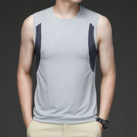 Fashion Thin Personality Ice Silk Vest Men