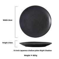 Japanese Household Simple Ceramic Shallow Plate