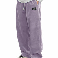 Mens Relaxed-fit Corduroy Casual Pants