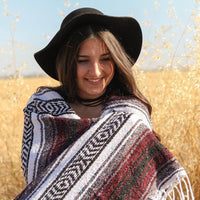 Geometric tassel style blanket