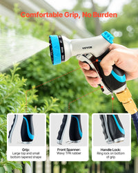Hose Nozzle 10 Spray Patterns Garden Hose Nozzle Sprayer For Watering & Washing