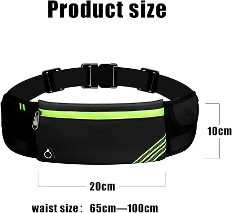 Running Belt For Women & Men Ultra Light Bounce Waist Reflective Adjustable Bag Holder For Cell Phone For Jogging Running Hiking Travel And Gym
