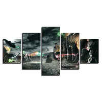 Custom Quadruple Canvas Frameless Painting