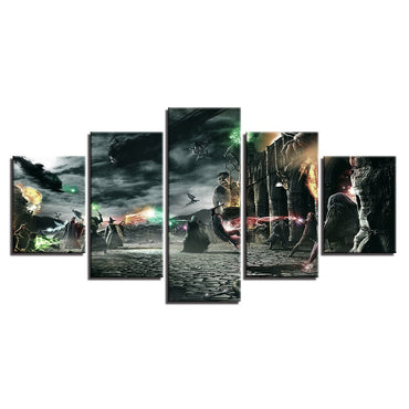 Custom Quadruple Canvas Frameless Painting