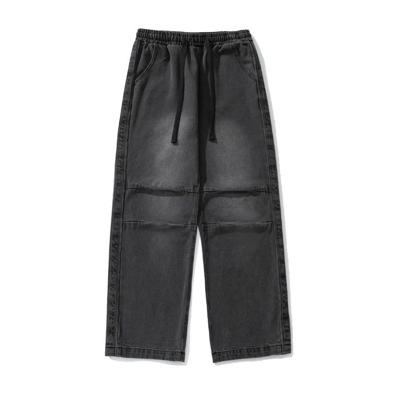 Man Pair Pleated Japanese Drawstring Trousers