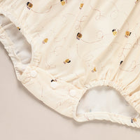 Baby Girl Honeybee Bubble Romper - 1st Bee Day Romper, Infant Bee Birthday Outfit, Cute Bee Romper For Baby