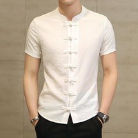 Chinese style solid color shirt