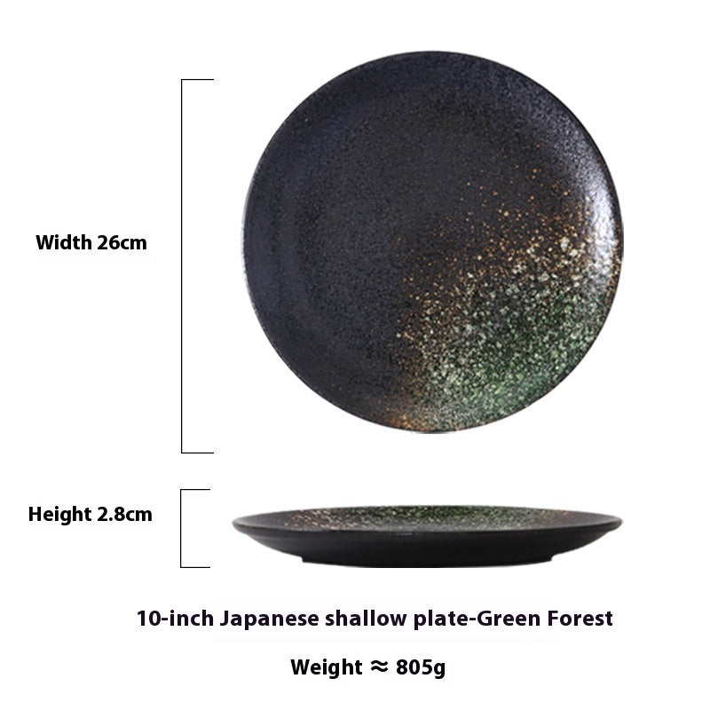 Japanese Household Simple Ceramic Shallow Plate