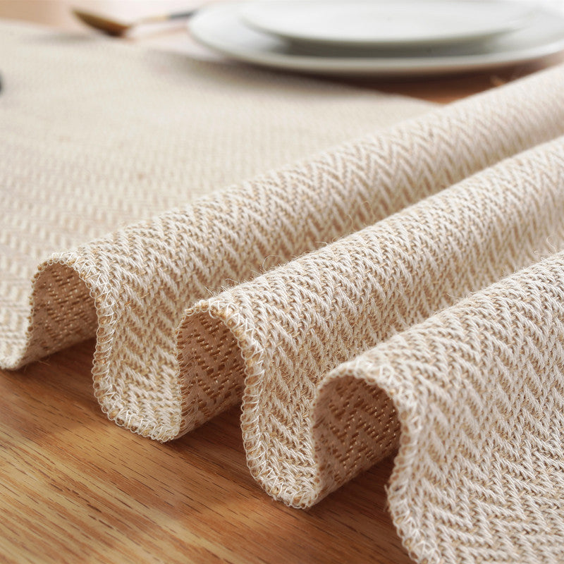 Home Decoration Simple Woven Cotton And Linen Table Runner