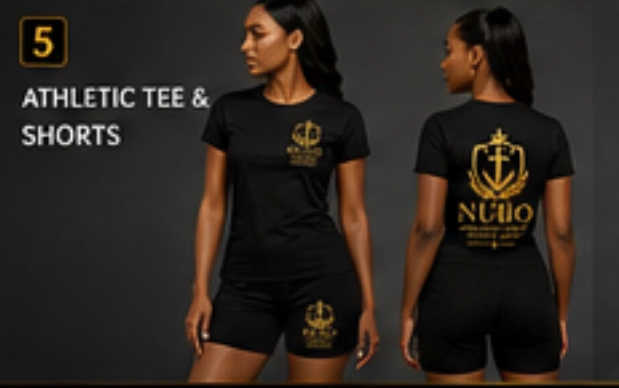 Woman Athletic Tee & Shorts