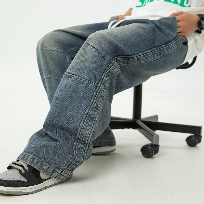 Man Pair Pleated Japanese Drawstring Trousers